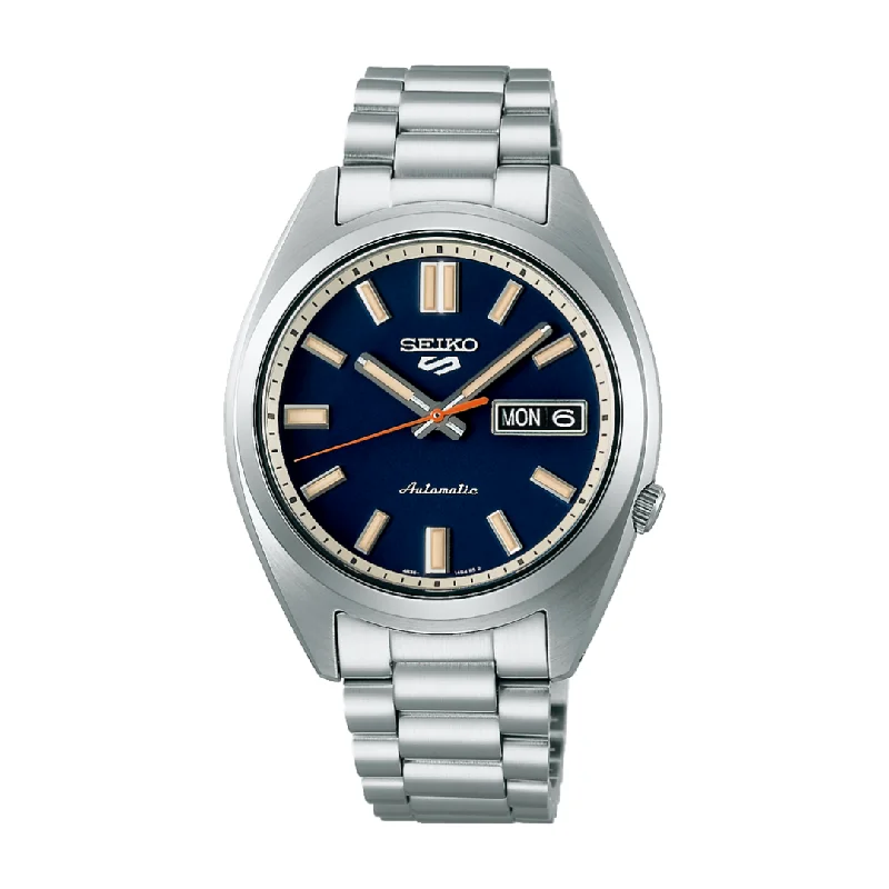 men's Seiko shock-resistant design watches -SEIKO 5 SPORTS SRPK87K1 SNXS 'RINSE BLUE' AUTOMATIC MEN WATCH