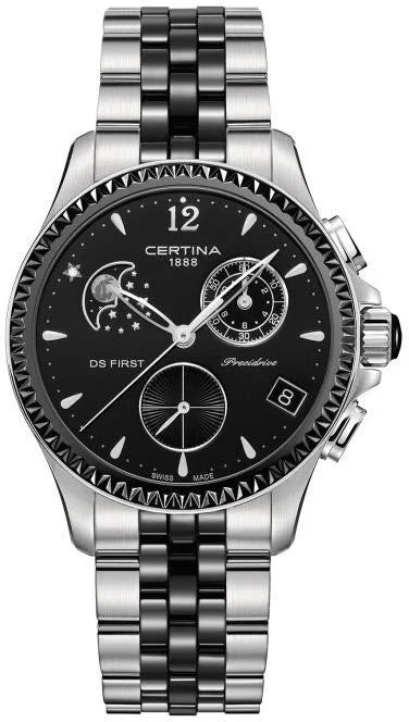 women's Certina corrosion-resistant design watches -Certina Watch DS First Lady Moon Phase