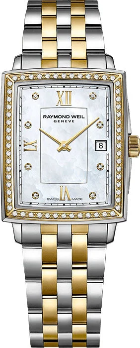 women's Raymond Weil date magnifier watches -Raymond Weil Toccata Rectangle