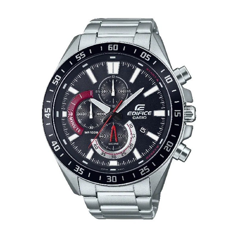 men's leather strap chronograph watches -CASIO EDIFICE EFV-620D-1A4VUDF STANDARD CHRONOGRAPH MEN WATCH men's leather strap chronograph watches -CASIO EDIFICE EFV-620D-1A4VUDF STANDARD CHRONOGRAPH MEN WATCH