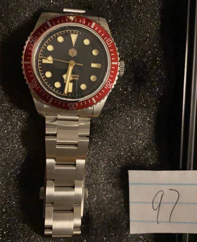 men's dive watches with spring drive movement -★Pre-Owned★Watchdives x San Martin 6200 BB58 Retro Watch SN004