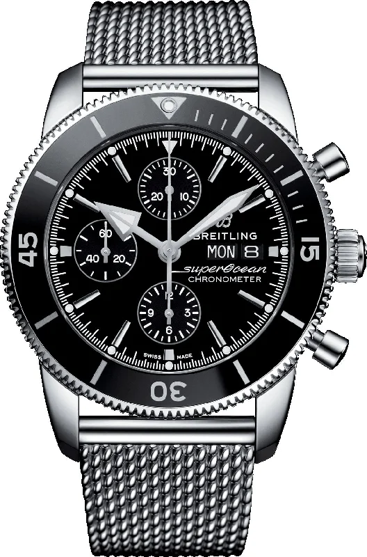 men's chronograph watches for cyclists -Breitling Superocean Heritage II Chronograph 44 D