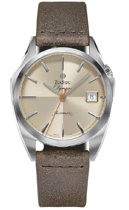 men's mechanical watches with kinetic style design for efficiency -Zodiac Olympos Automatic D