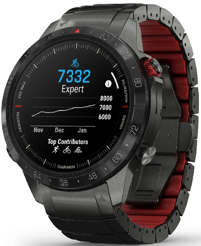 Smart Watches for Mens Bluetooth Connectivity-Garmin MARQ Watch Athlete Gen 2 Performance Edition Smartwatch