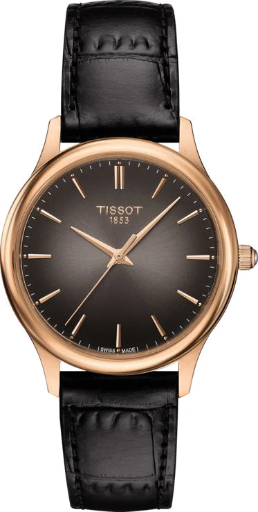 women's Tissot custom engraving watches -Tissot Watch Excellence 18ct Gold Ladies