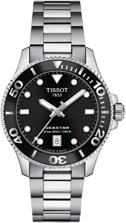 women's Tissot with fabric straps -Tissot Seastar 1000