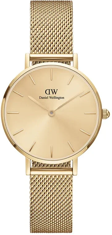 women's mechanical watches with magnifying design -Daniel Wellington Watch Petite Unitone 28 Gold