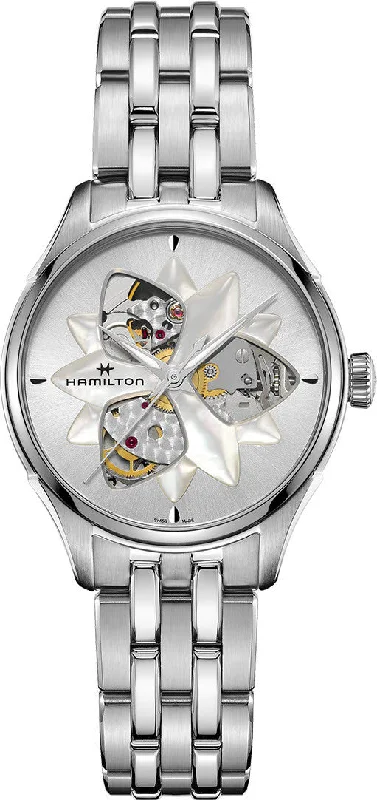women's Hamilton hand-wound watches -Hamilton Watch Jazzmaster Open Heart Lady