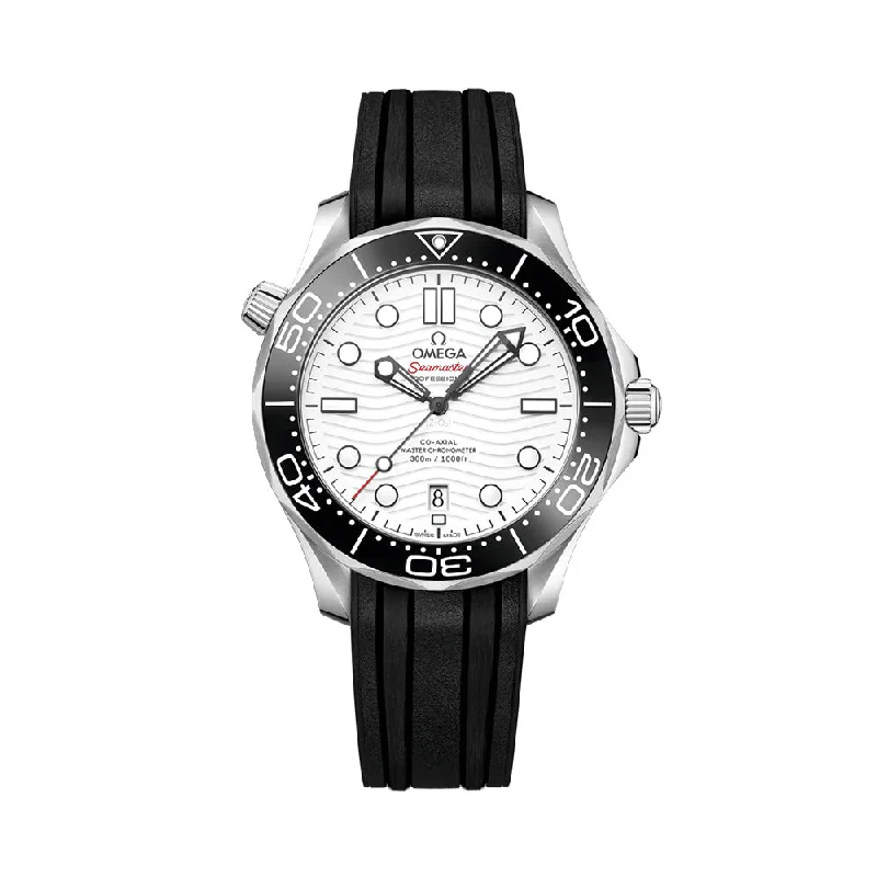 art-deco-revival dress-Seamaster Diver 300M Co-Axial Master Chronometer 42mm - White on Rubber Strap art-deco-revival dress-Seamaster Diver 300M Co-Axial Master Chronometer 42mm - White on Rubber Strap