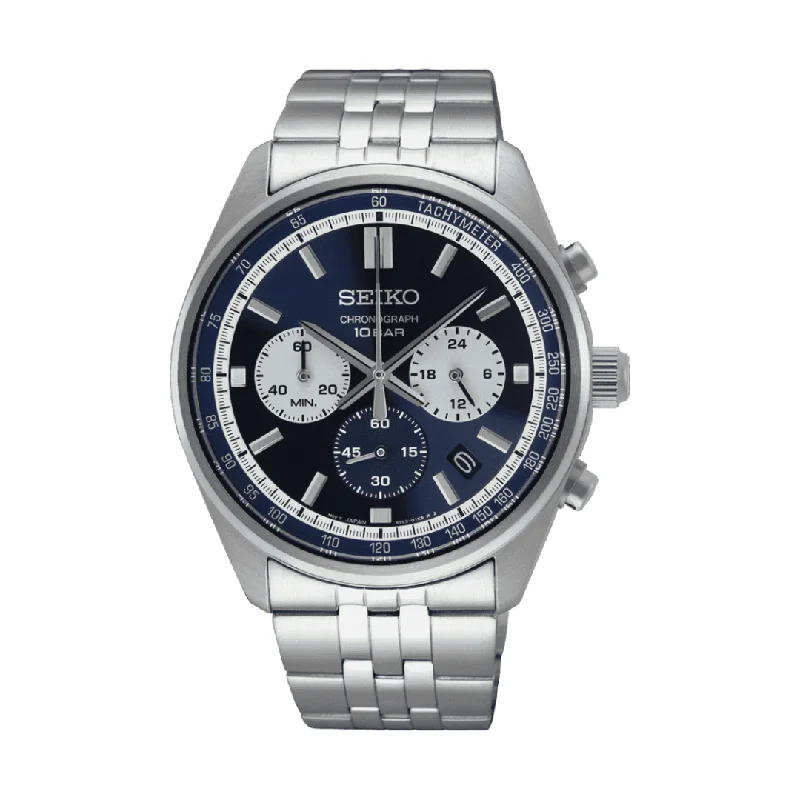 men's digital watches with tourbillon style design -SEIKO CHRONOGRAPH SSB427P1 QUARTZ MEN WATCH