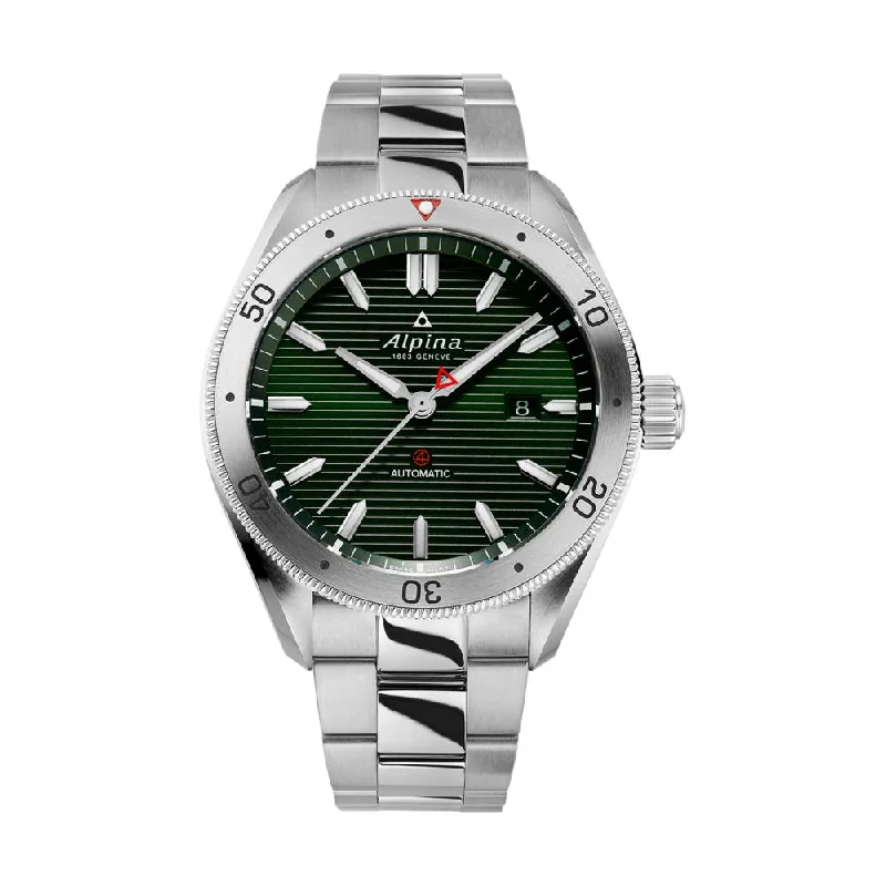 men's field watches with glow-in-the-dark design -Alpiner 4 Dark Green