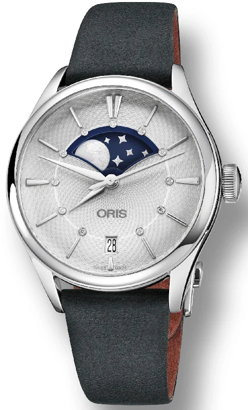 women's mechanical watches with corrosion-resistant design -Oris Watch Artelier Grande Lune