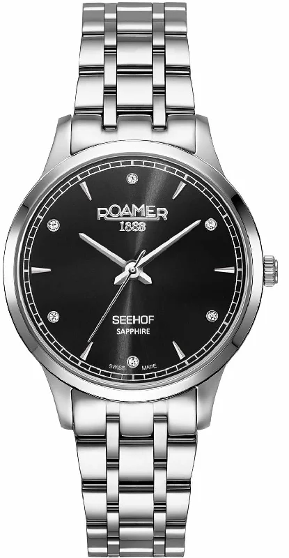 women's mechanical watches with luminescent display function -Roamer Watch Seehof Ladies