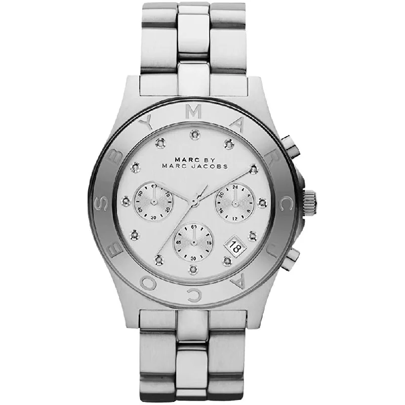 Men's American Made Design Dress Watches-Marc Jacobs MBM3100 Ladies Blade Silver Watch Men's American Made Design Dress Watches-Marc Jacobs MBM3100 Ladies Blade Silver Watch