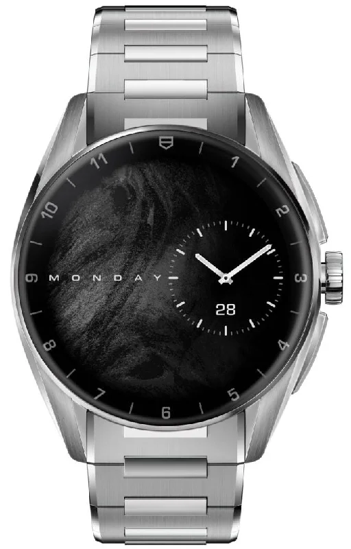 Mens Smart Watches Weather Alerts-TAG Heuer Connected Calibre E4 42 Bracelet
