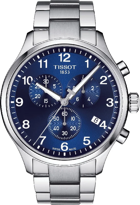 men's mechanical watches with logo engraving display function -Tissot T-Sport Chrono XL