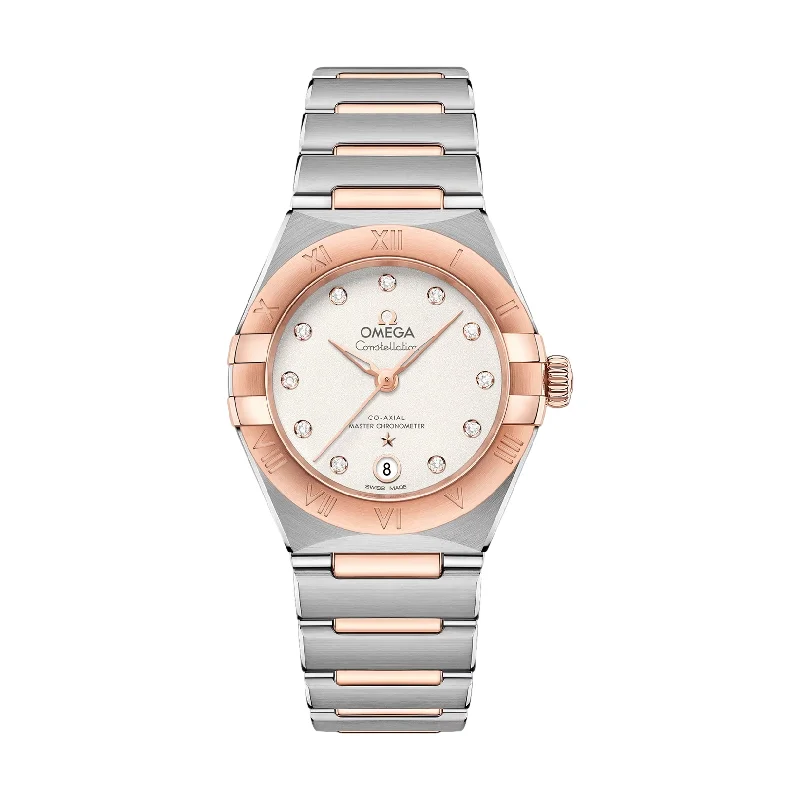 space-age-retro dress-Constellation Co-Axial Master Chronometer 29mm - White on Bracelet