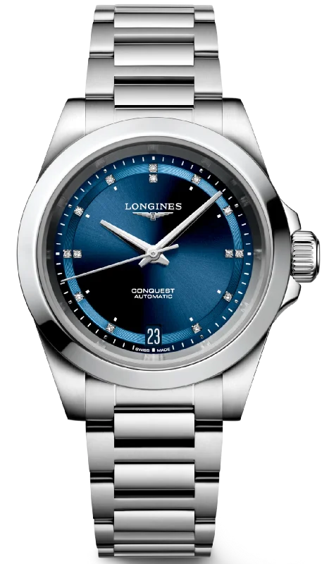 women's Longines anti-reflective design watches -Longines Conquest Ladies