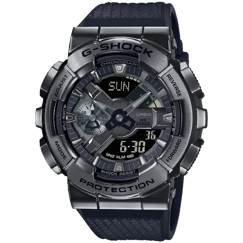 best men's skeletonized watches under $500 -G-Shock GM110 Metal Black