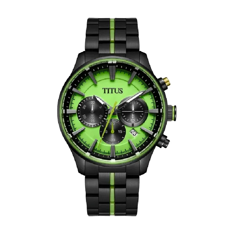 men's digital watches with backlight display function -SOLVIL ET TITUS SABER W06-03282-001 CHRONOGRAPH QUARTZ MEN WATCH