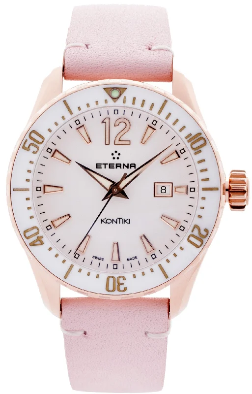 Eterna moonphase women's edition-Eterna Watch Lady KonTiki Diver Quartz