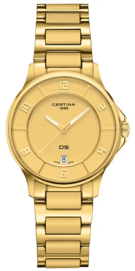 women's Certina with chronograph display function -Certina DS-6 Lady Gold