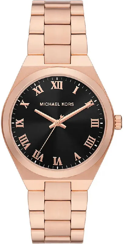 women's Michael Kors rose gold watches -Michael Kors Lennox Ladies