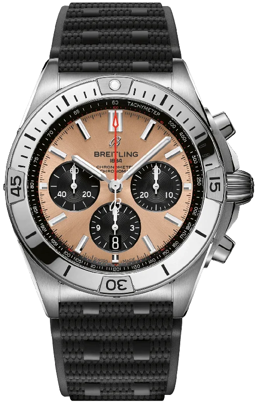 men's mechanical watches for water activities -Breitling Chronomat B01 42 Gold