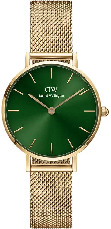 women's mechanical watches with double-domed design -Daniel Wellington Watch Petite Emerald 28 Green