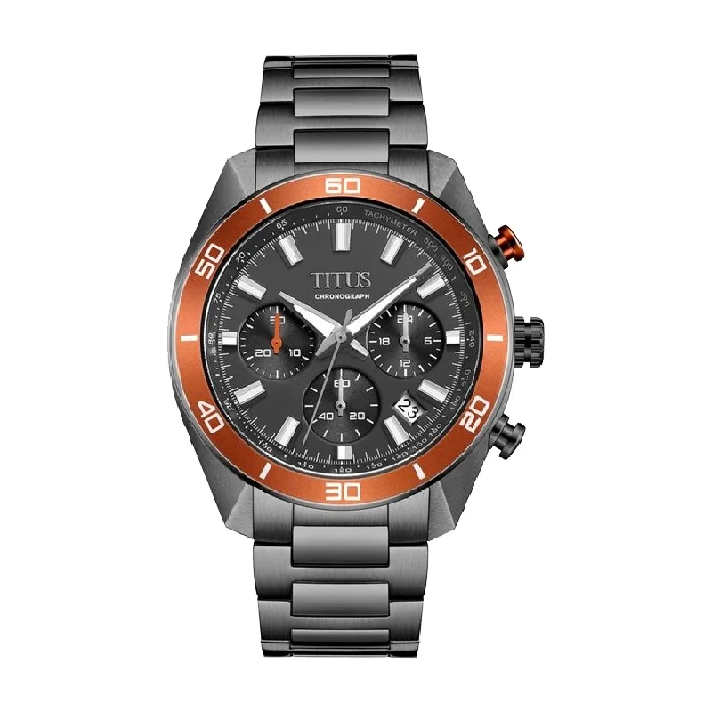 men's digital watches with tourbillon display function -SOLVIL ET TITUS MODERNIST W06-03265-008 CHRONOGRAPH QUARTZ MEN WATCH