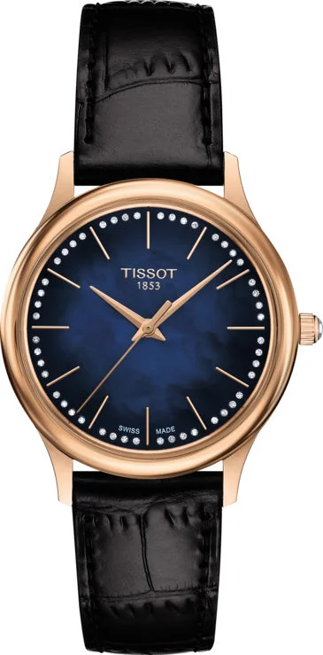 women's Tissot Swiss SuperLuminova watches -Tissot Watch Excellence 18ct Gold Ladies