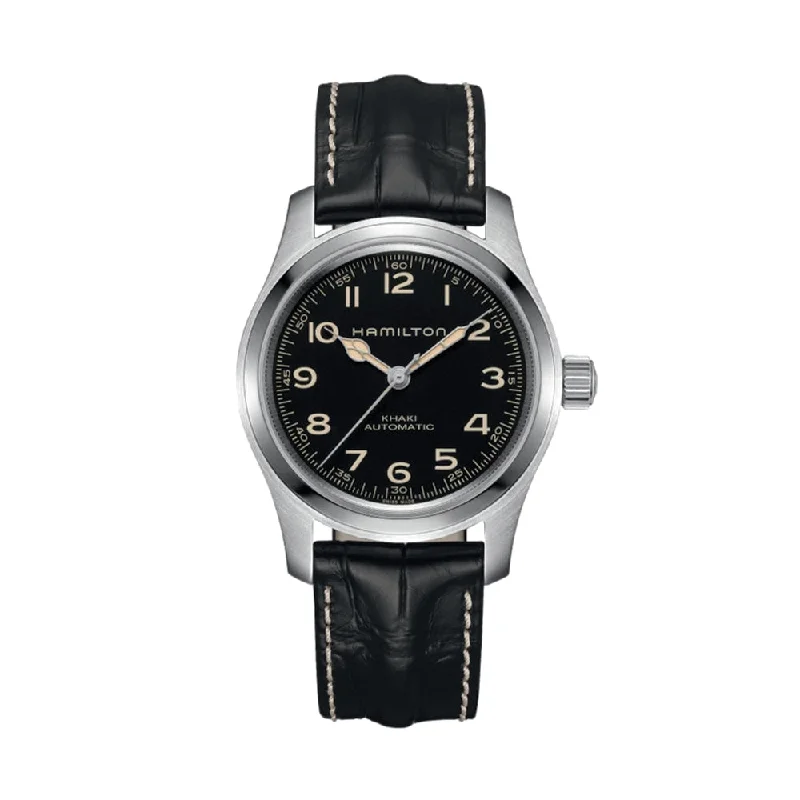 thinner-than-Cartier-Khaki Field Murph 42mm - Black on Leather Strap with Standard Packaging thinner-than-Cartier-Khaki Field Murph 42mm - Black on Leather Strap with Standard Packaging