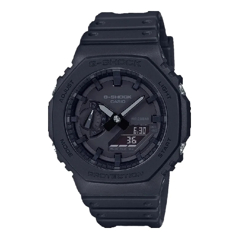 men's GMT watches with date display function -GA2100-1A1