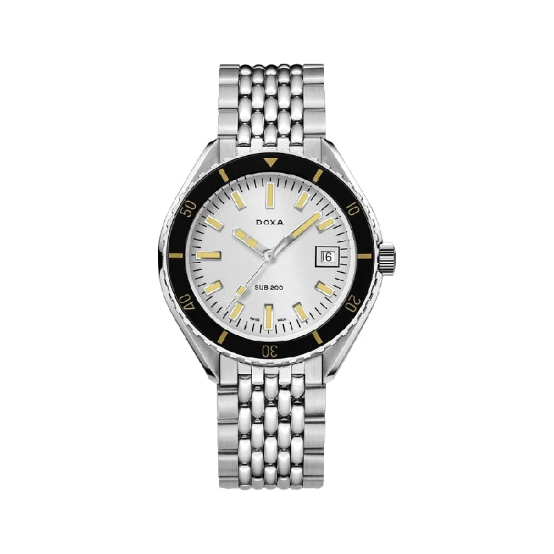 lawyer-professional watches-Sub 200 Searambler Silver Dial on Bracelet, 42mm