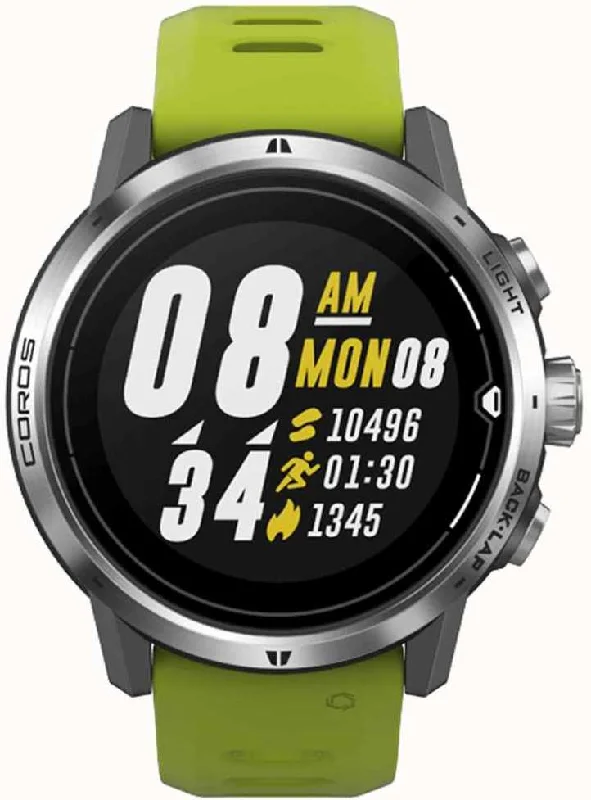 Mens Smart Watches Email Notifications-Coros Watch Apex Pro Premium Multisport GPS Silver
