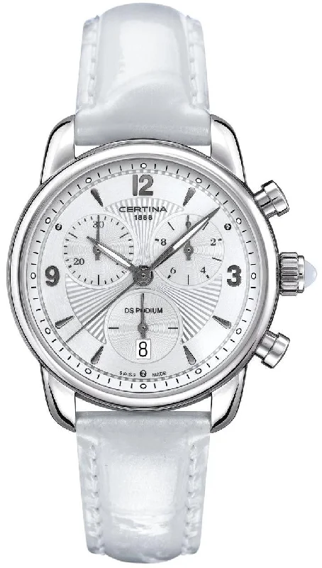 women's Certina magnifying design watches -Certina Watch DS Podium Lady Chrono Quartz