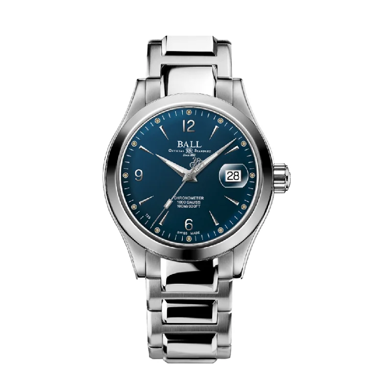 men's mechanical watches with fabric style straps -BALL ENGINEER III NM9026C-S5CJ-BE OHIO CHRONOMETER MEN WATCH