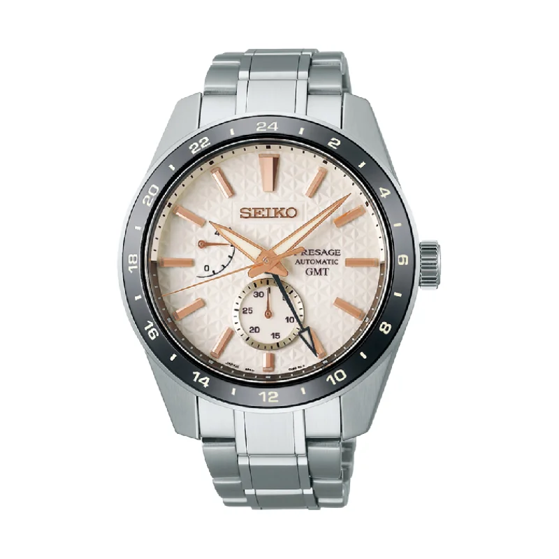 men's Seiko leather strap watches -SEIKO PRESAGE SPB273J1 SHARP EDGED LIMITED EDITION AUTOMATIC MEN WATCH