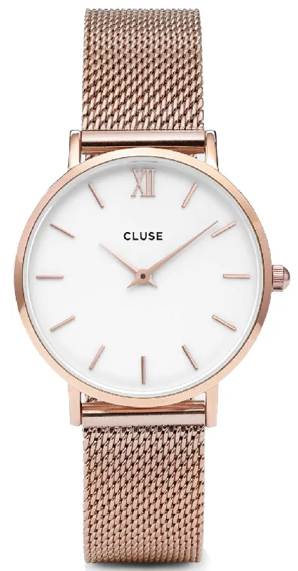women's mechanical watches with chime display -Cluse Watch Minuit Ladies