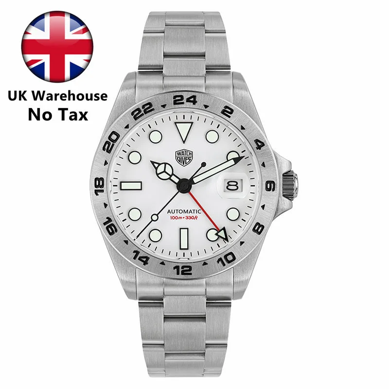 men's dive watches with timer function -UK Warehouse - Watchdives WD16570 NH34 GMT Watch