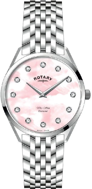 women's Rotary monogram engraving watches -Rotary Ultra Slim Diamond Pre-Order