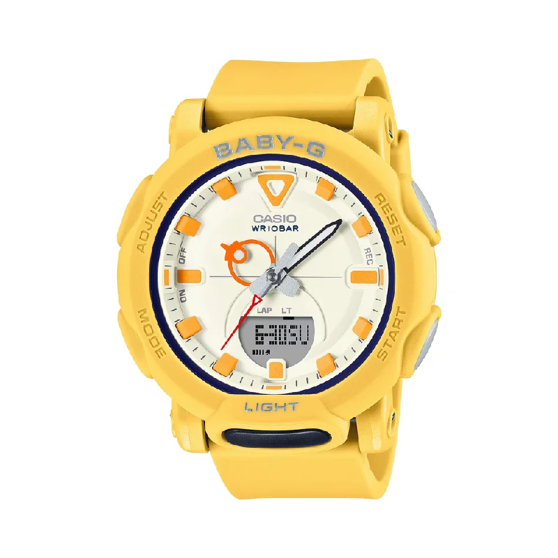 women's Casio vintage watches -CASIO BABY-G BGA-310RP-9ADR YELLOW WOMEN WATCH