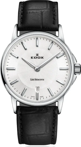 women's mechanical watches with vibration alert display function -Edox Watch Les Bemonts