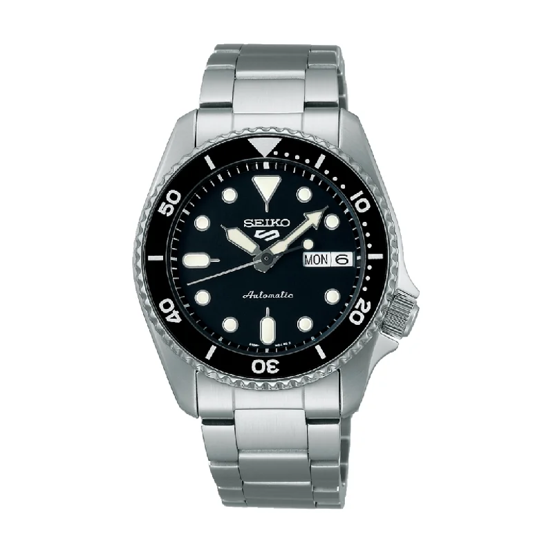 men's Seiko dive watches -SEIKO 5 SPORTS SRPK29K1 SKX MIDI BLACK MEN WATCH