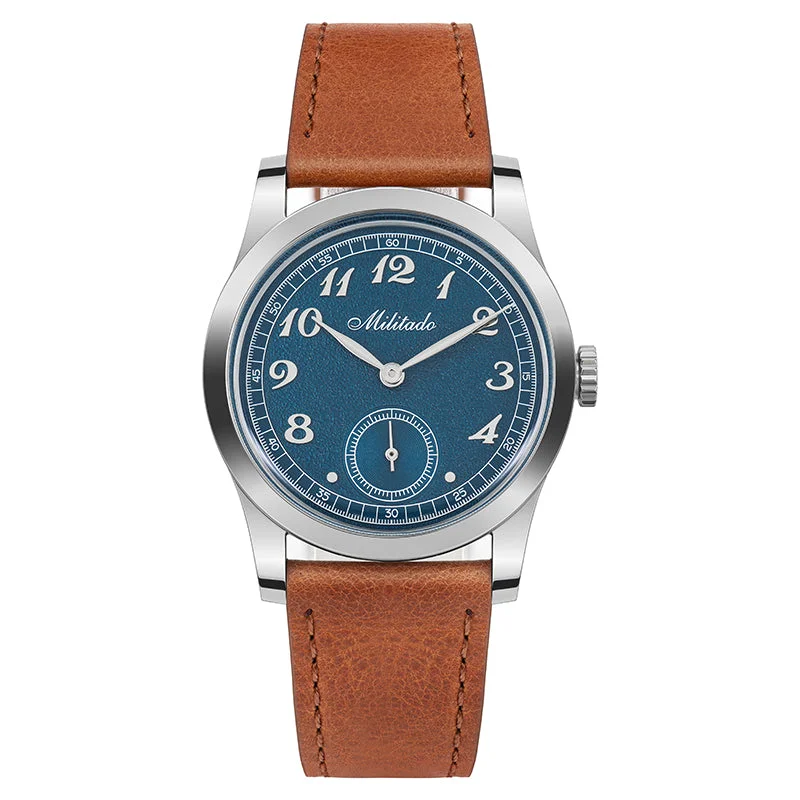best men's pilot watches -Militado 36mm Classic Modern VD78 Quartz Watch