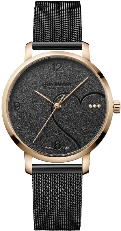 women's mechanical watches with cyclops design -Wenger Metropolitan Donnissima Ladies
