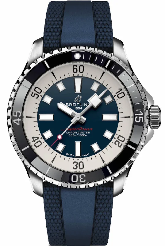 men's mechanical watches with moon phase -Breitling Superocean Automatic 44