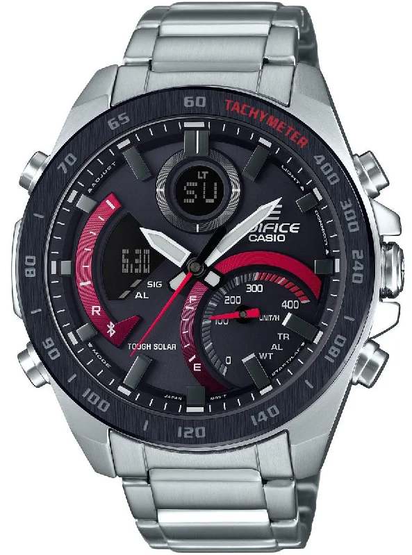 Smart Watches for Mens Altitude Tracking-Casio Edifice Bluetooth Smartwatch