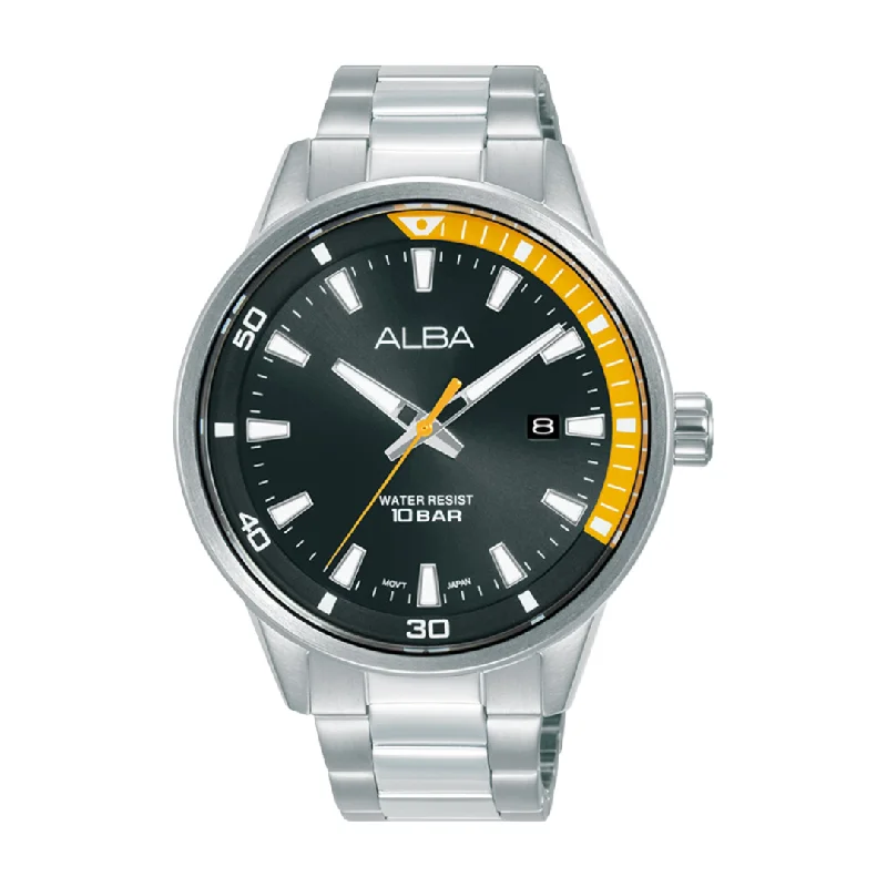 men's digital watches with tool-free strap change style -ALBA AS9R55X ACTIVE 3 HANDS DATE QUARTZ MEN WATCH men's digital watches with tool-free strap change style -ALBA AS9R55X ACTIVE 3 HANDS DATE QUARTZ MEN WATCH