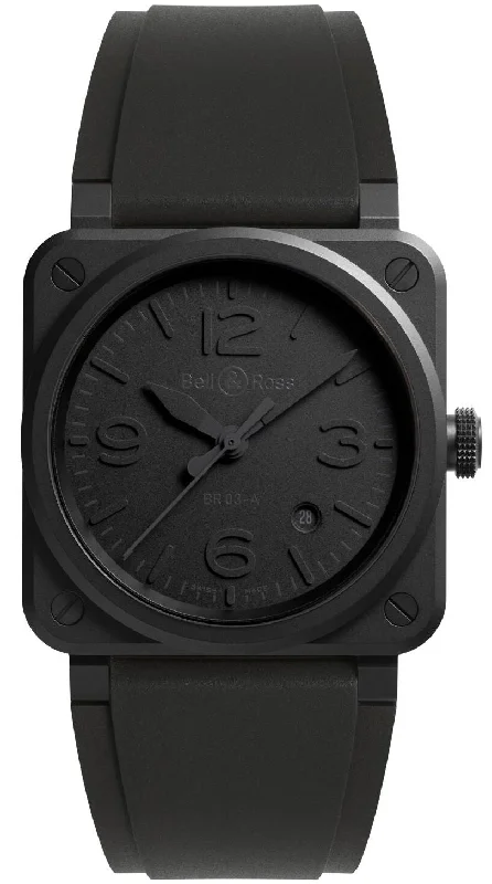 men's mechanical watches with kinetic design -Bell & Ross BR 03 Auto Phantom Ceramic